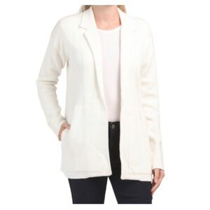 NWT Splendid Charlotte Knit Blazer Ivory size M